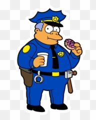 The Simpsons Chief Clancy Wiggum - Cop png