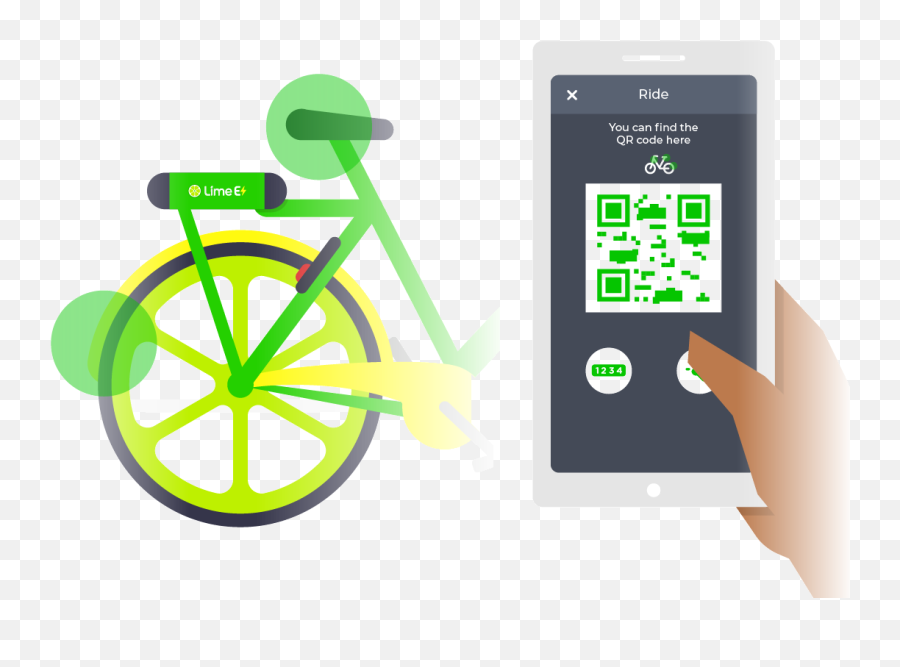 Lime Electric - Assist Bike Rentals Electric Bike Sharing Rent Png,Digit App Icon