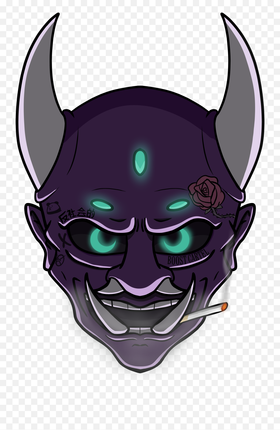 Smoking Oni By Sparky974 - Illustration Png,Oni Png
