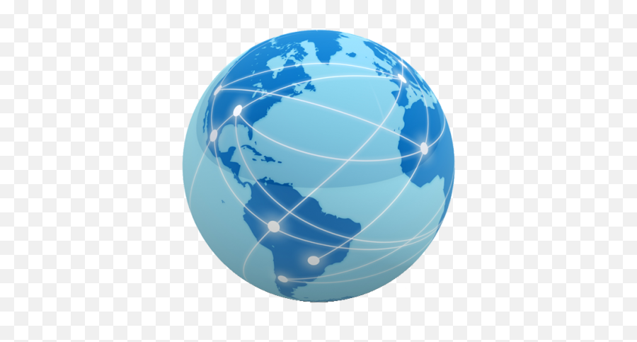 Download Globe Free Png Transparent Image And Clipart - Global Distribution System Png,Blue World Icon