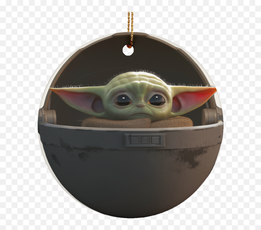 Baby Yoda Floating Pod Christmas Tree Ornament - Baby Yoda Floating In A Pod Png,Yoda Png