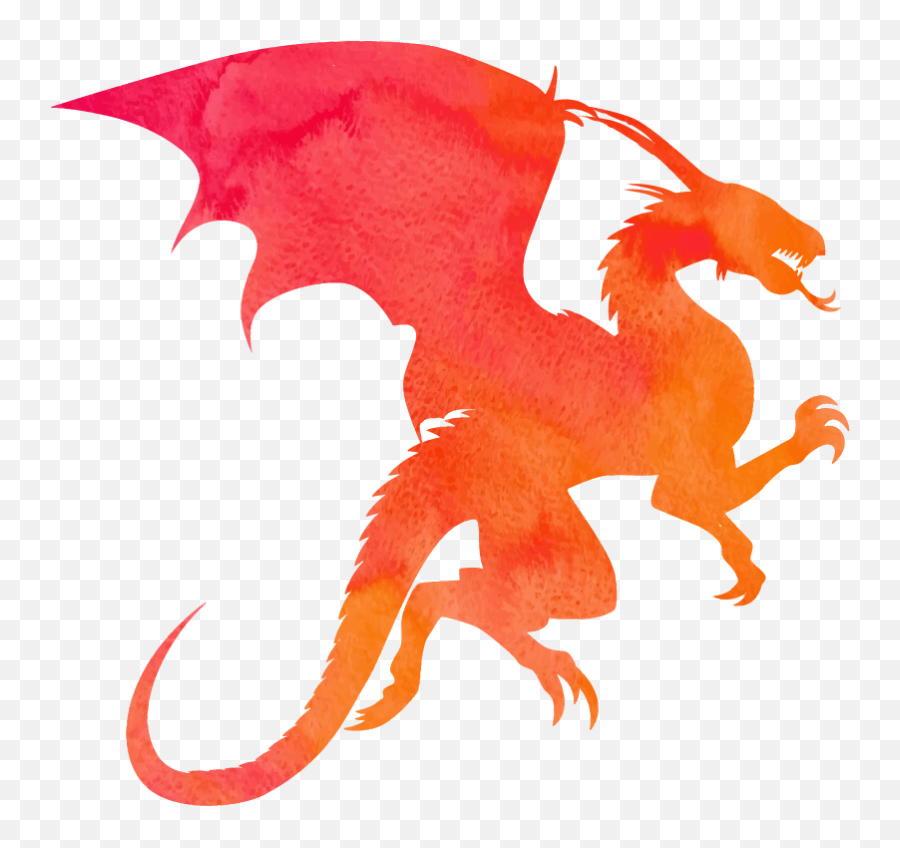 Dragon Silhouette Monster Decal - Dragon Silhouette Png,Cute Dragon Icon