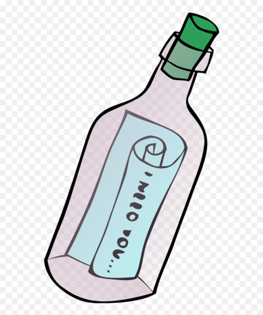 Download Awesome Blue Baby Bottle Clipart Hd - Message In A Bottle Clipart Png,Glass Bottle Icon