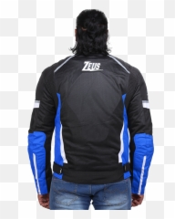 Zeus Zephyr Smart Jacket Black Blue - Long Sleeve png