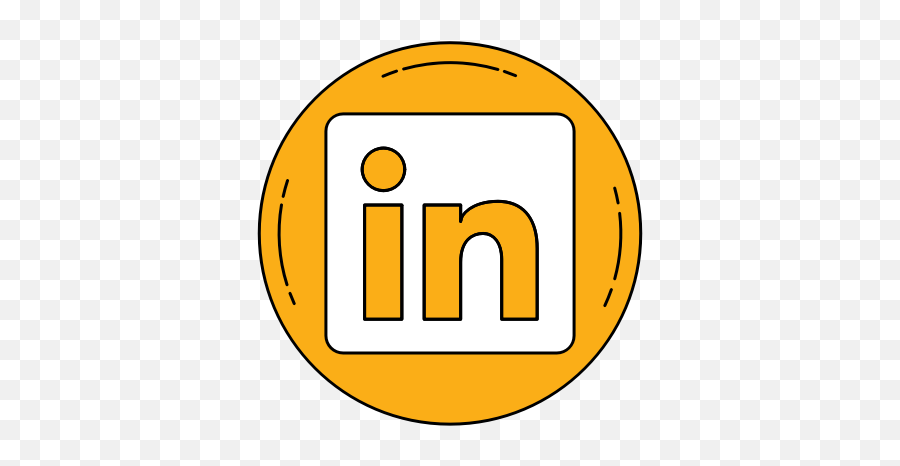 Linkedin Logo Orange Icon - Linkedin Logo Orange Png,Transparent Linkedin Logo
