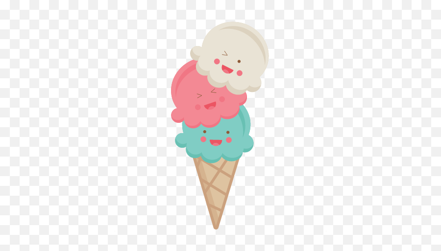 Ice Cream Transparent - Cute Ice Cream Clipart Png,Ice Cream Transparent