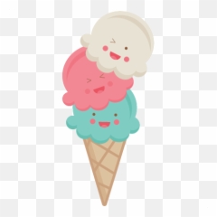 Ice Cream Transparent - Cute Clipart png