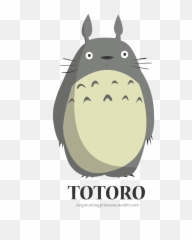 Totoro Vector Png Image With No - Ghibli Png,Totoro Png