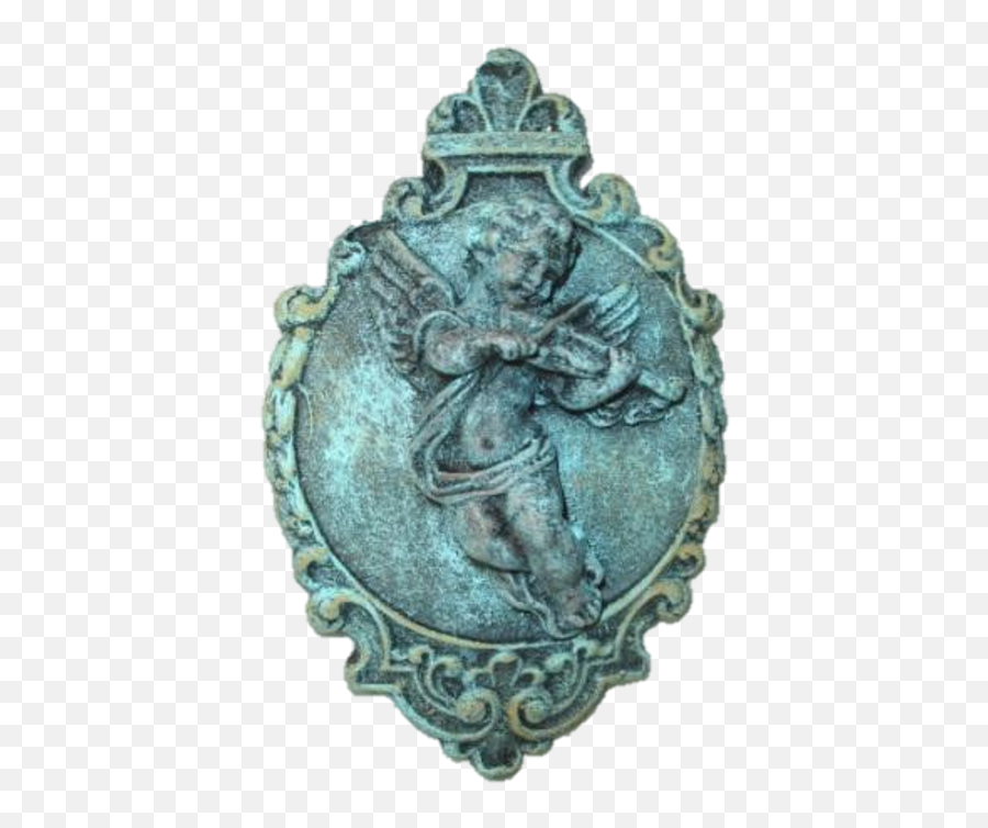 Cherub Playing Violin Plaque - Emblem Png,Cherub Png