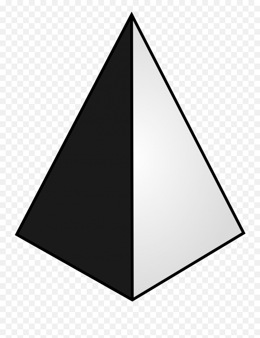 Pyramid Shape Png Image - Purepng Free Transparent Cc0 Png Black And White Pyramid,Triangle Shape Png
