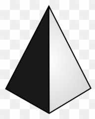 Pyramid Shape Png Image - PurePNG Free transparent CC0 Black And White