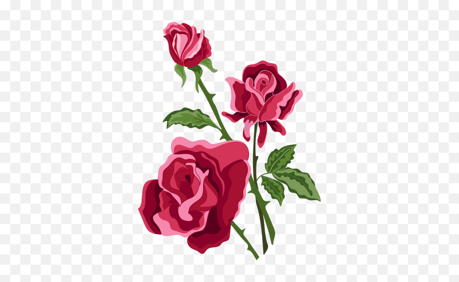 Icono De Flores De Tres Rosas - Transparent Png U0026 Svg Vector File Rosas Png,Rose Transparent - free transparent png images - pngaaa.com