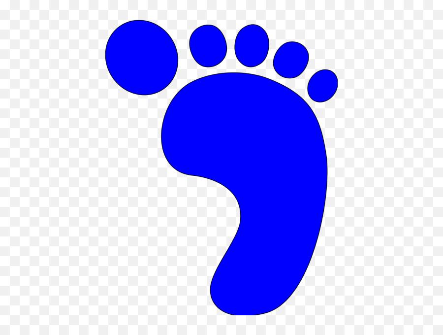 Download Baby Feet Clip Art The Cliparts - Foot Print Png Right Foot Print Blue,Foot Print Png