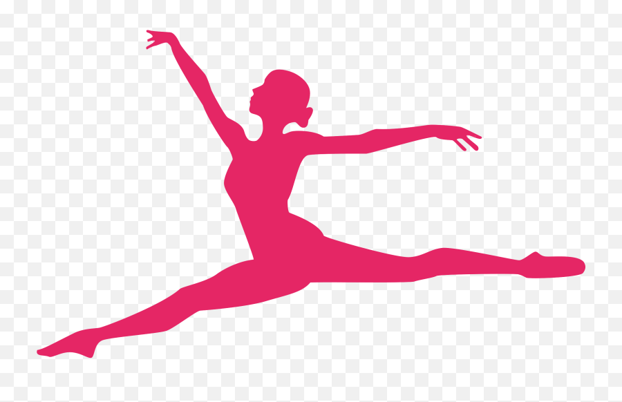 Ballet Dancer Gymnastics - Gymnastics Png Download 2704 Leaping Dancer Silhouette,Dancer Transparent Background