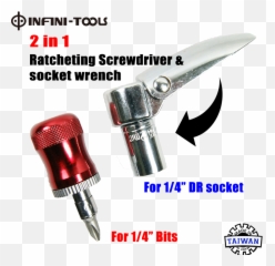2 In 1 Stubby Ratcheting Screwdriver U0026 Socket Wrench 72 T - Aids Foundation Of South Africa Png,Wrench Transparent