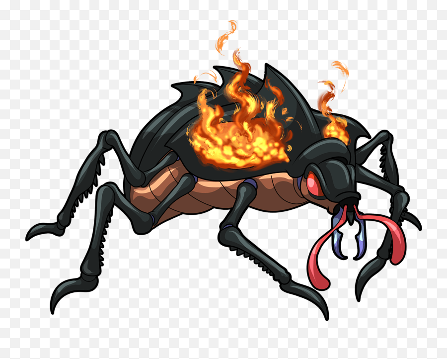 Fire Beetle Common Monster Card - Syedshakil Steem Cartoon Png,Beetle Png