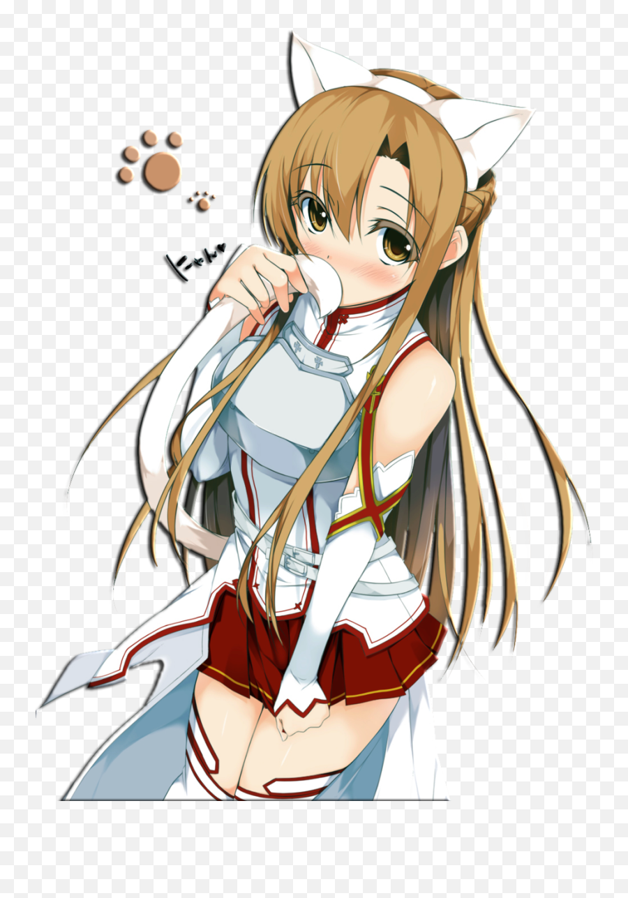 Anime Png Girls Collection - Sword Art Online Asuna Cute,Anime Heart Png