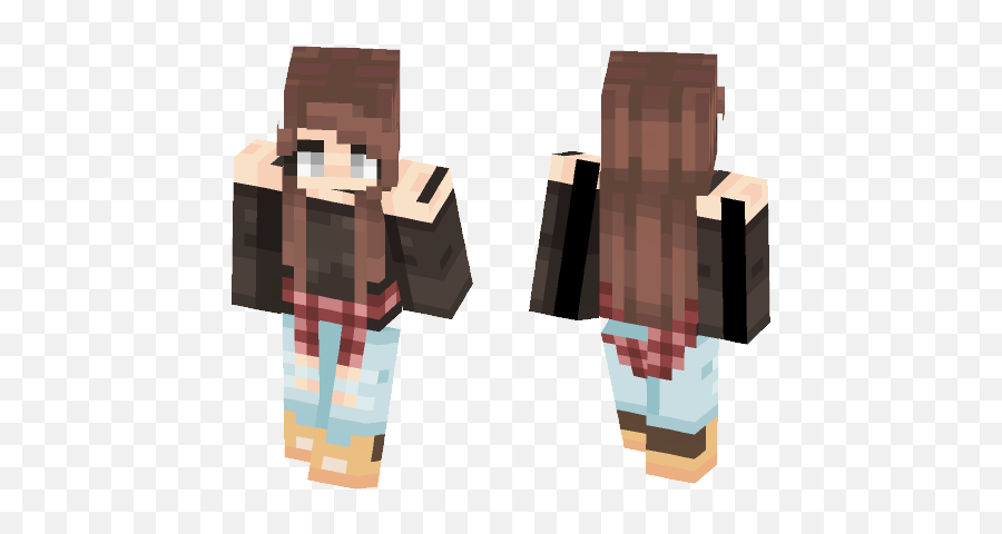 Timbs And Plaid Minecraft Skin For Free - Wood Png,Transparent Timbs