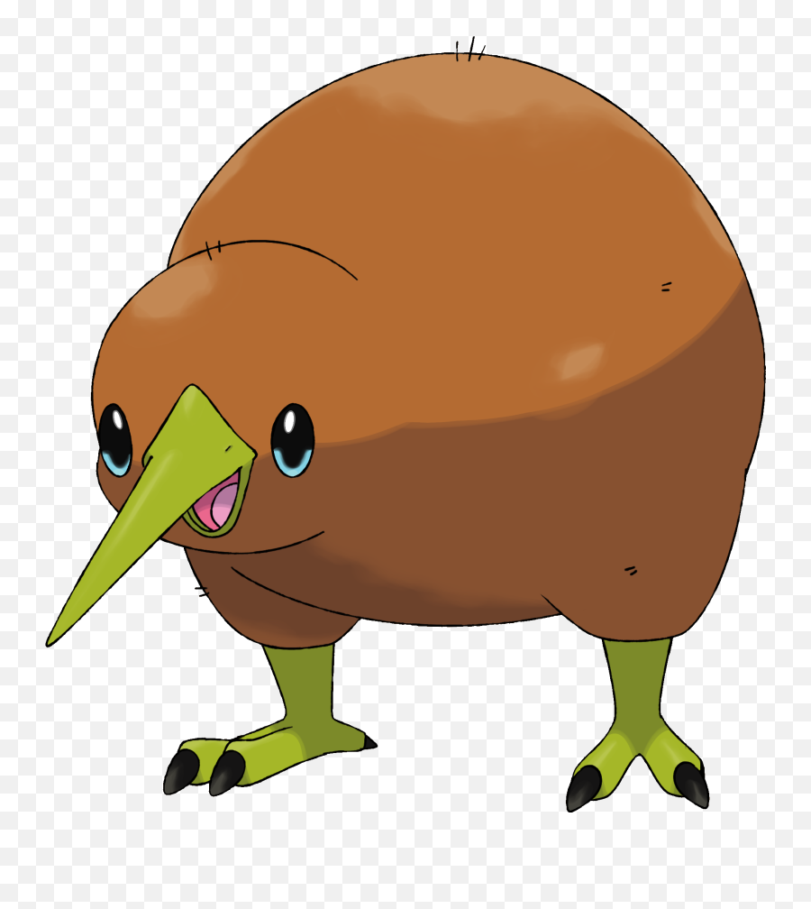 Kiwi Bird Drawing No Background - Cartoon Kiwi Bird Drawing Png,Kiwi Bird Png