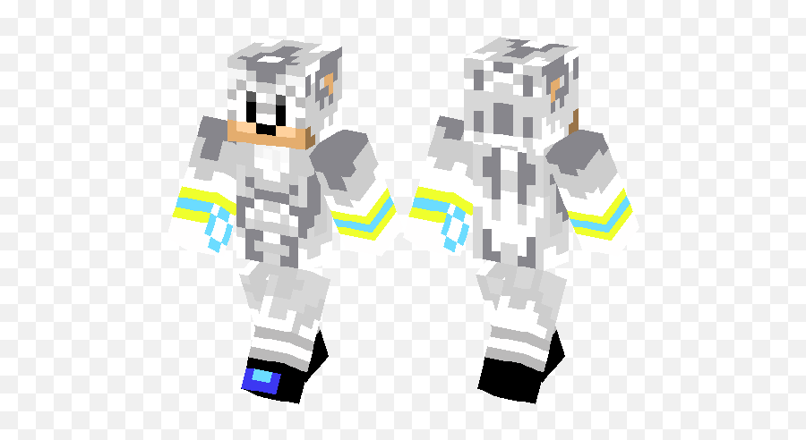 Silver The Hedgehog Minecraft Skin Hub - Sliver The Hedgehog Realistic Png,Silver The Hedgehog Png