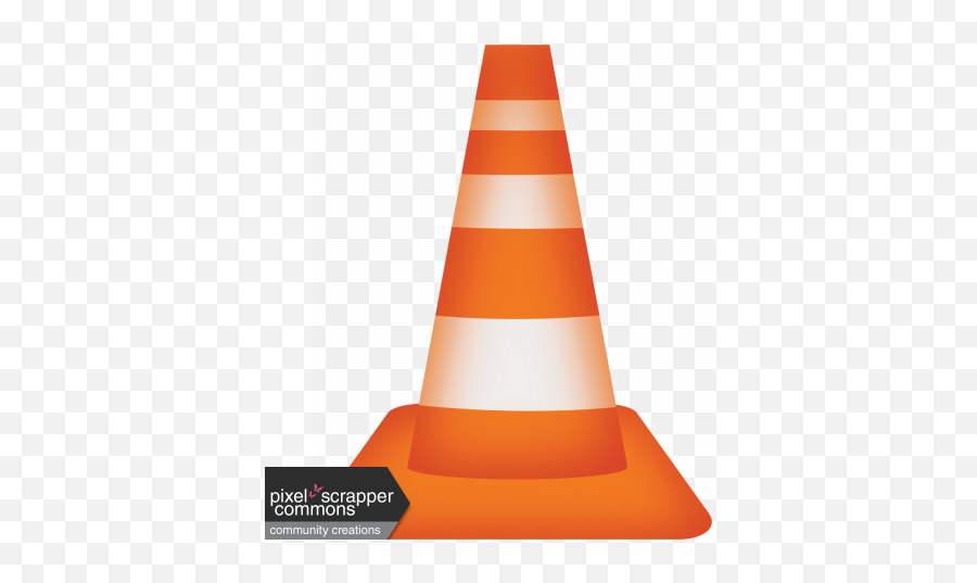 Traffic Cone Graphic By Gina Jones Pixel Scrapper Digital - Polperro Heritage Coast Png,Traffic Cone Png