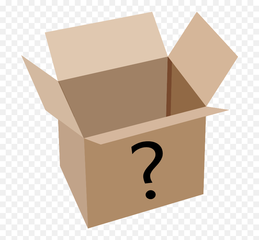 Download Mystery Box Png Clip Art Black - Box Clipart Png,Mystery Png