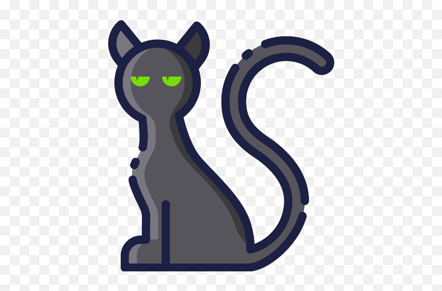 Black Cat Png Icon 9 - Png Repo Free Png Icons Superstition Icon Png,Cat Tail Png