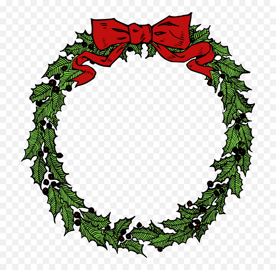 Christmas Wreath Png Picture 39758 - Free Icons And Png Xmas Wreath Clip Art Free,Floral Wreath Png