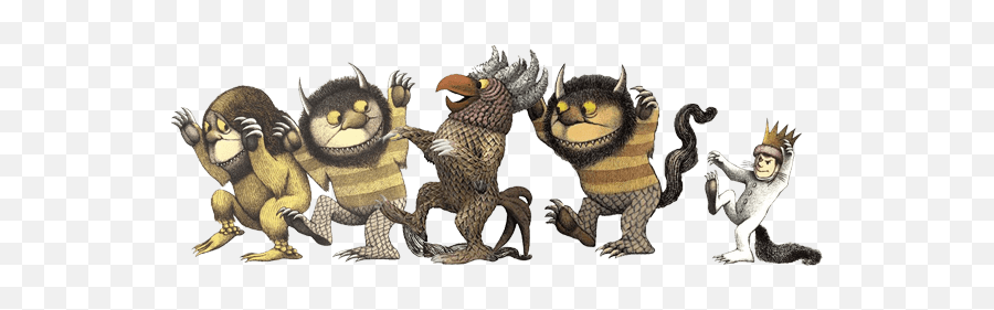Bunch Of Monsters - Wild Things Are Book Png,Where The Wild Things Are Png