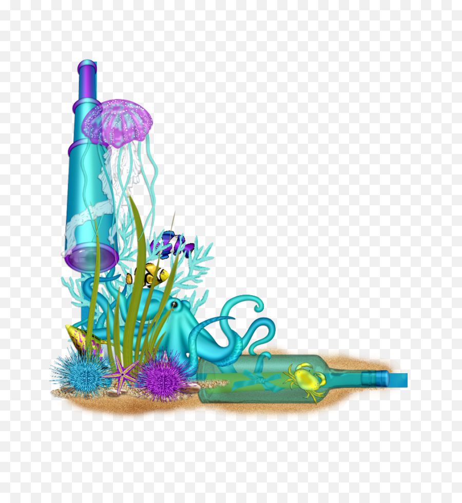 Download Under The Sea Frame Png - Under The Sea Png,Under The Sea Png