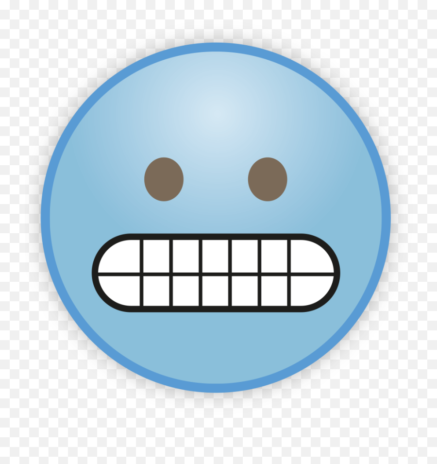 Download Sky Blue Emoji Png Photos - Grimacing Face Emoji Conservation Garden Park,Smiling Emoji Png