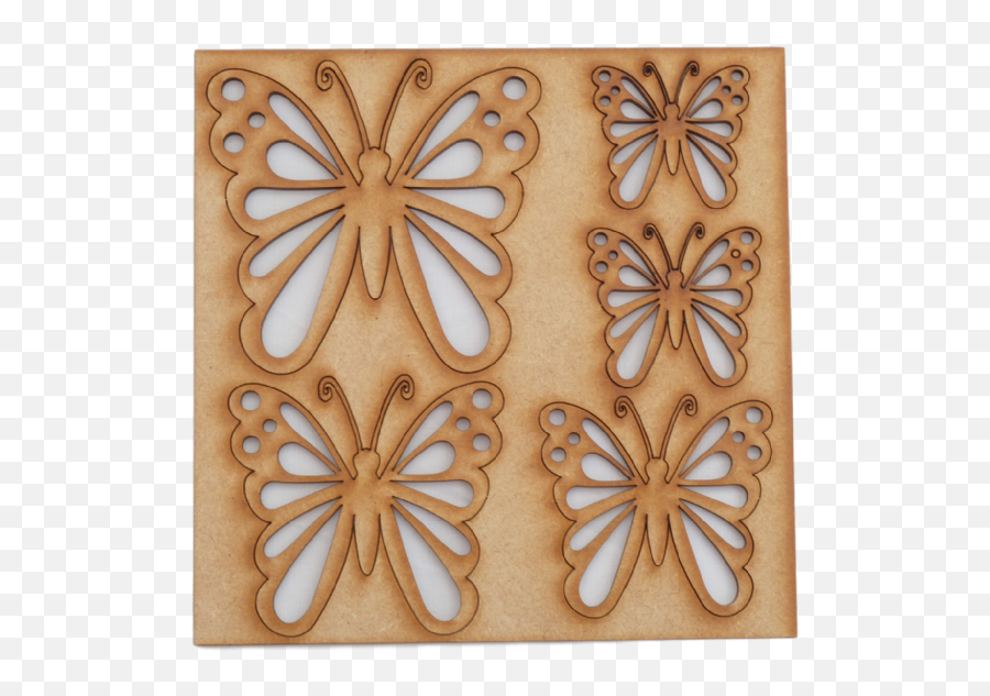 Butterfly Embellishments Set 2 - Plywood Png,Embellishments Png