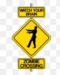 Free Street Sign Images Download Clip Art - Zombie Crossing png