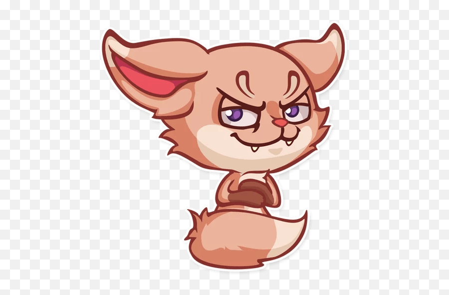 The Fennec Foxu201d Stickers Set For Telegram - Cartoon Png,Fennec Fox Png