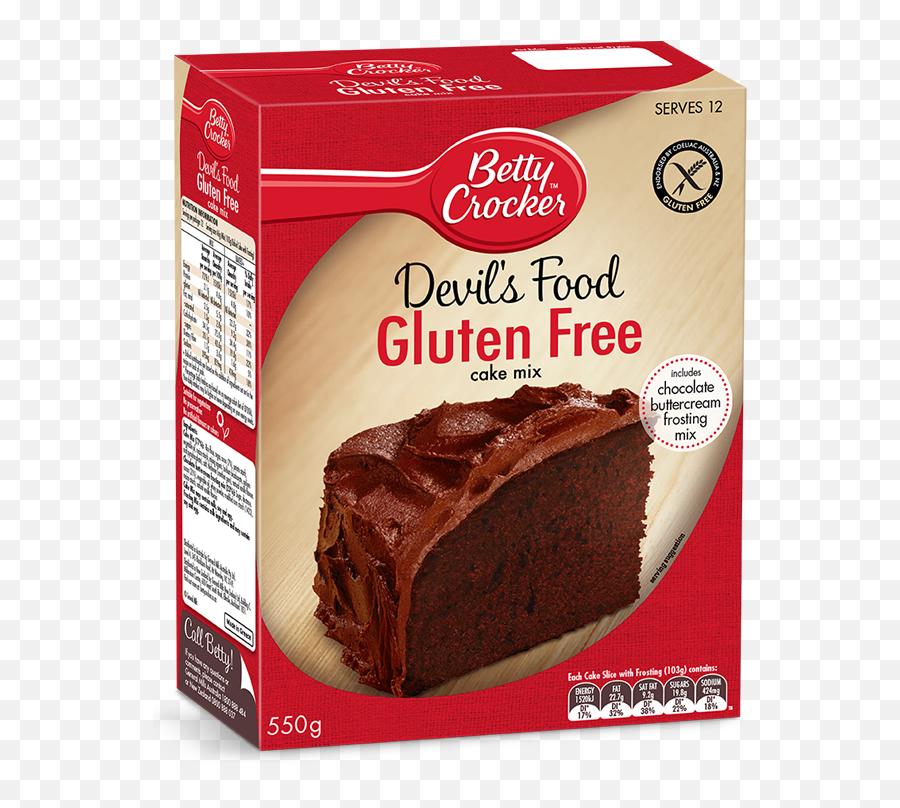 Devils Food Gluten Free Cake Mix - Betty Crocker Gluten Free Food Cake Png,Gluten Free Png