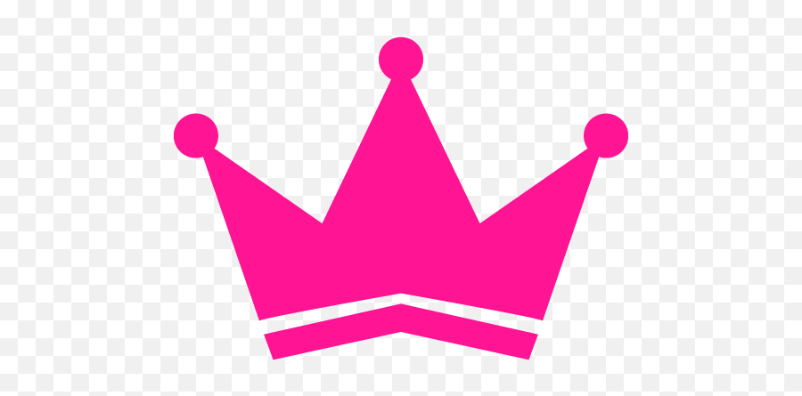 Deep Pink Crown 3 Icon - Pink Crown Png Icon,Crown Transparent Image