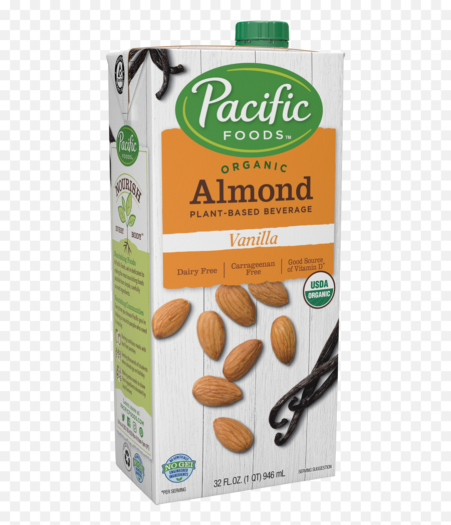 Organic Almond Plant - Organic Unsweetened Vanilla Almond Milk Png,Almond Transparent