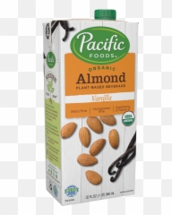 Organic Almond Plant - Organic Unsweetened Vanilla Almond Milk Png,Almond Transparent