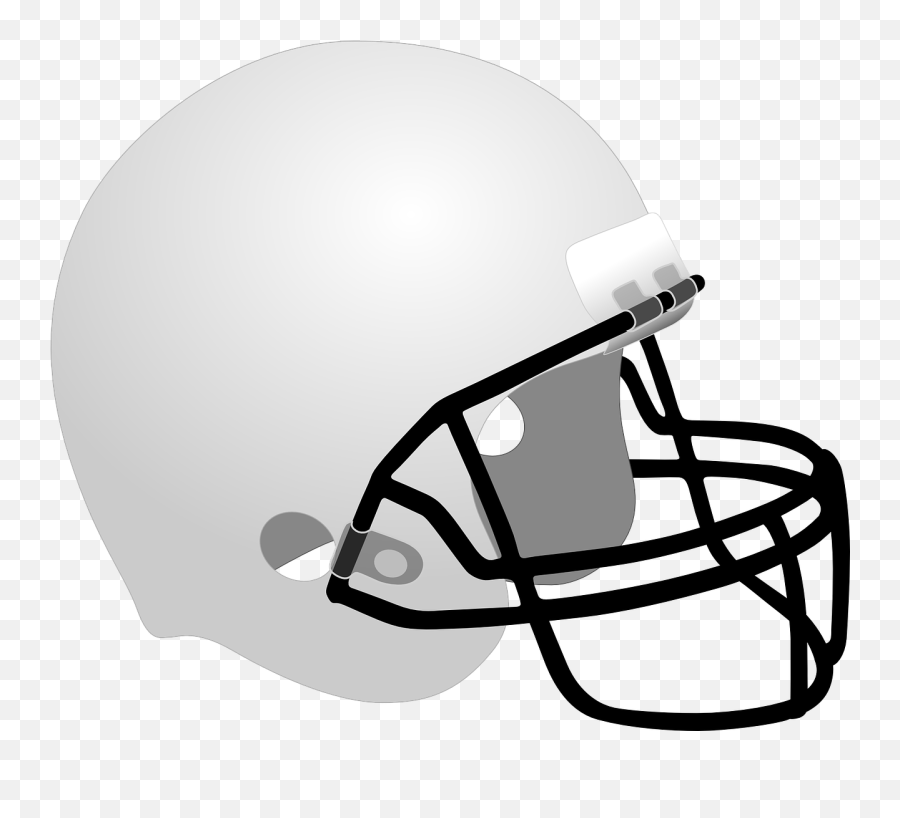 Football Helmet White - Football Helmet Transparent Png,Football Outline Png
