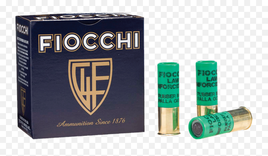 Download Fiocchi 12lebat Rubber Baton 12 Gauge - 20 Gauge Fiocchi Shotgun Ammo Png,Shotgun Shell Png