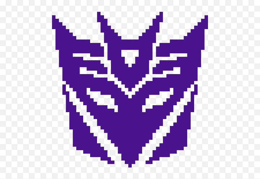 Pixilart - The Decepticon Symbol By Timotheus Transformers Decepticons Logo Gif Png,Decepticon Logo Png