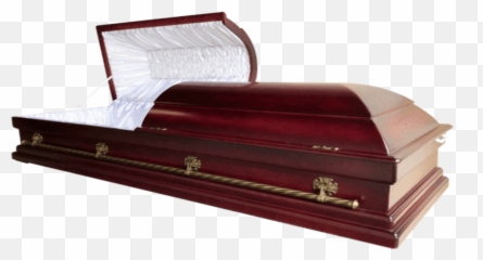 Royal Mahogany Solid Wood Casket Brass Semi Gloss - Bed Frame Png,Casket Png