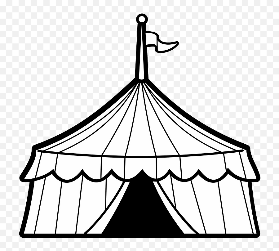 Circus Tent Clipart Free Download Transparent Png Creazilla - Clipart White Circus Tent,Carnival Tent Png