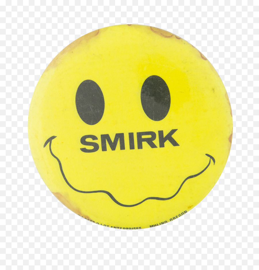 Download Smirk Smileys Button Museum - Acid House Mix 1988 Transparent Face Smile Emoji Png,Smirk Png