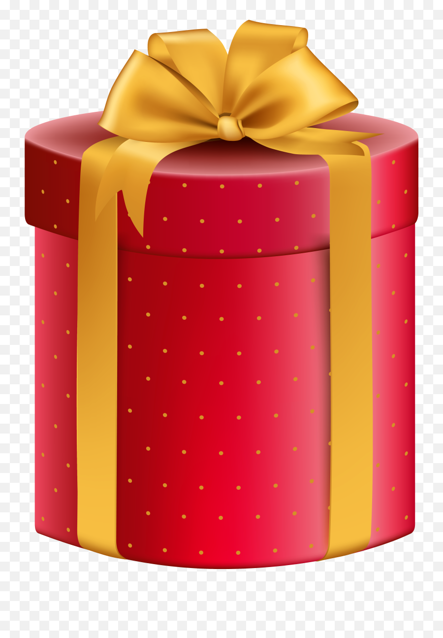 Red Yellow Gift Box Png Clipart Image Gifts Free - Gift Box,Box Clipart Png
