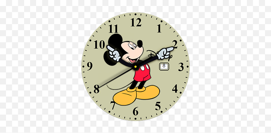 Download Mickey Mouse Yellow - Mickey Mouse Watch Face Png,Mickey Mouse Face Png