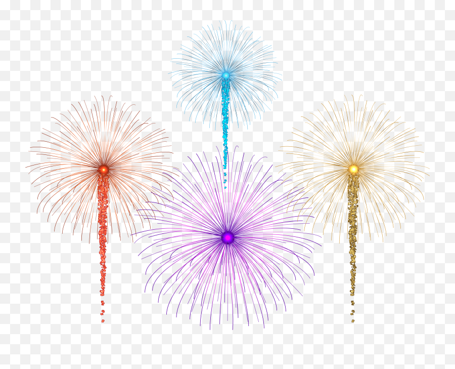 Red White And Blue Fireworks Png - For Dark Images Clip Fireworks,White Fireworks Png