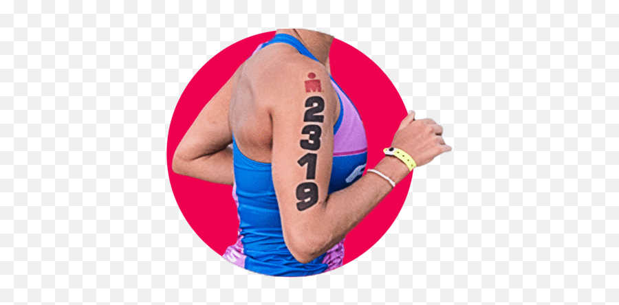 Tritats Official Race Tattoos For Ironman - Ironman Race Number Tattoo Png,Ironman Triathlon Logo
