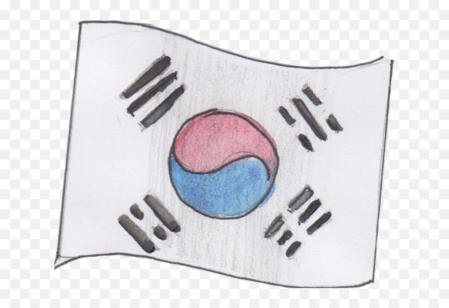 South Korea Flag - Flag Of South Korea Hd Png Download South Korea Flag In Circles,South Korea Flag Png