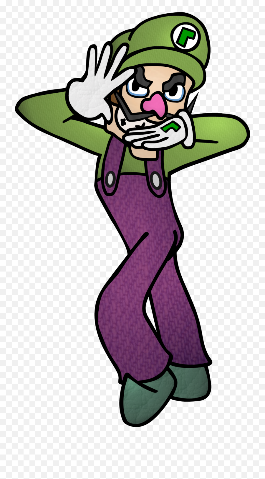 Josuke Png - Waluigi Jojo Pose,Josuke Png